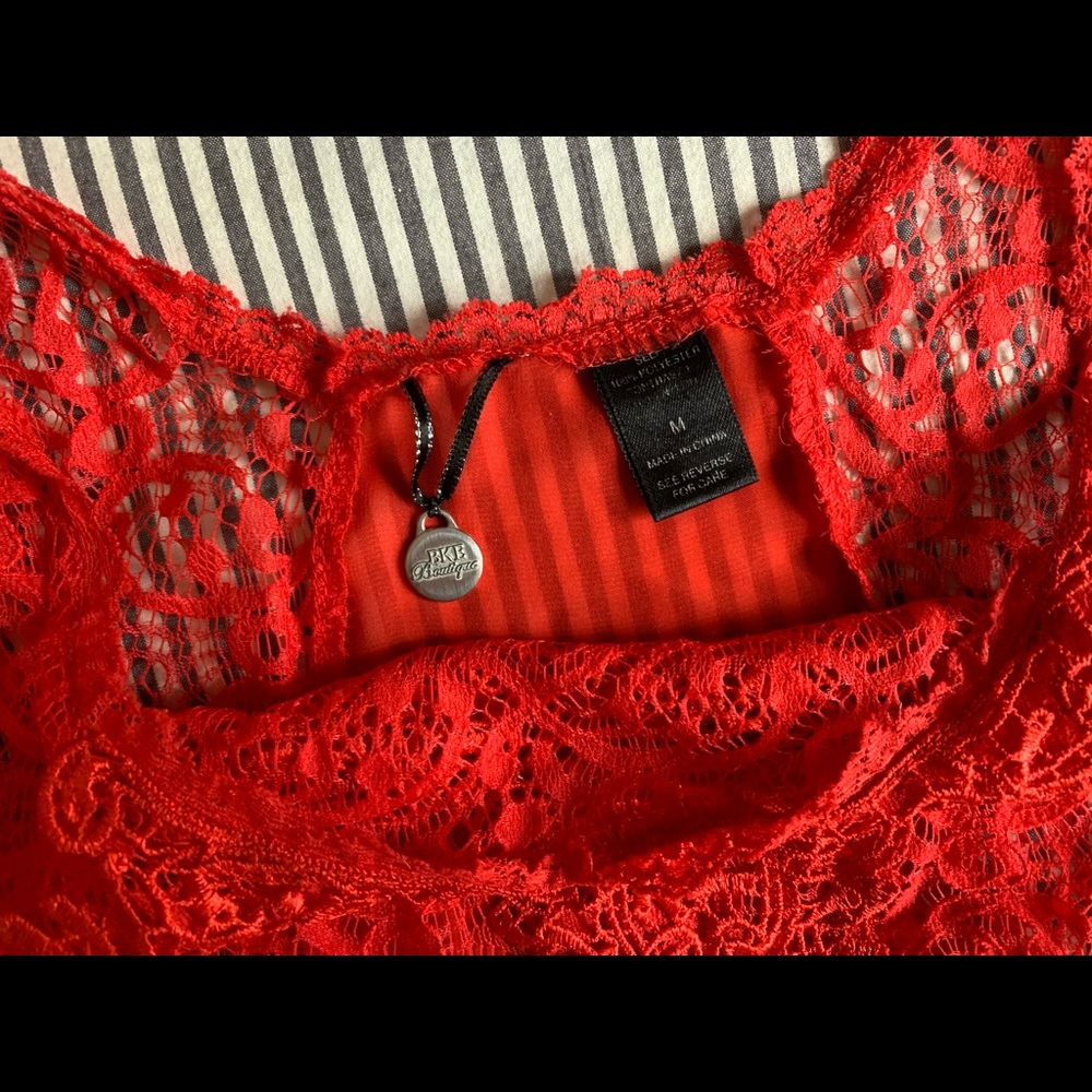 Bke Boutique Red Blouse - Picture 3 of 5